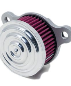 Motorcycle Supply Co. - Ripple/ Chrome Air Cleaner Kit - fits '91 & Up XL Sportster Models