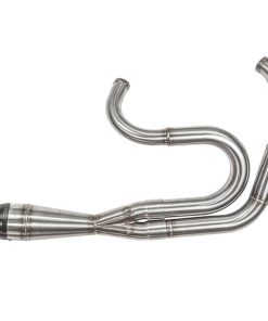 Sawicki - Brushed Stainless Steel 2-In-1 Shorty Big Inch Exhaust fits '84-'94 FXR Models