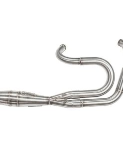 Sawicki - Brushed Stainless Steel 2-In-1 Shorty Big Inch Cannon fits '87-'94 FXR Models