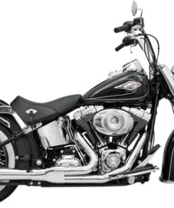 Bassani - Road Rage 2-into-1 Exhaust Systems Chrome, Long - Fits '86-'17 FXS, FXST,FLS,FLST