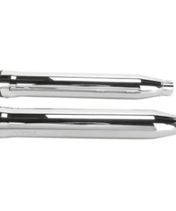 Cobra - 3" Slip-On Mufflers W/ Race-Pro Tips fits '05-'17 Softail Models - Chrome