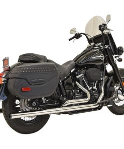 Bassani - Dual Exhaust System W/ Straight Mufflers fits '18-'22 Softail Models